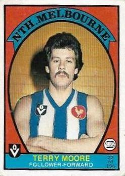 1978 Scanlens VFL #22 Terry Moore Front